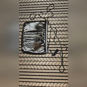 Vintage Silver Mesh Crossbody Bag